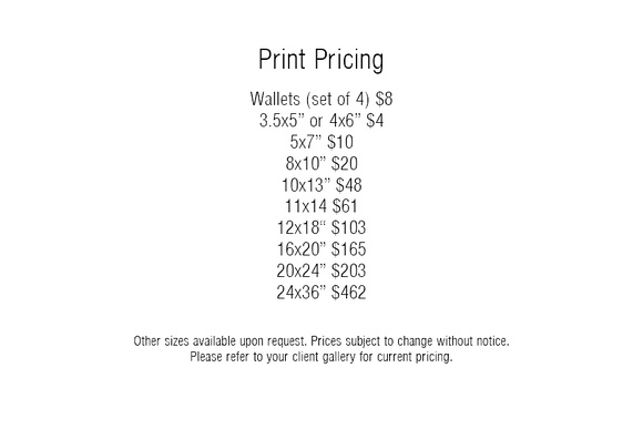Print Pricing